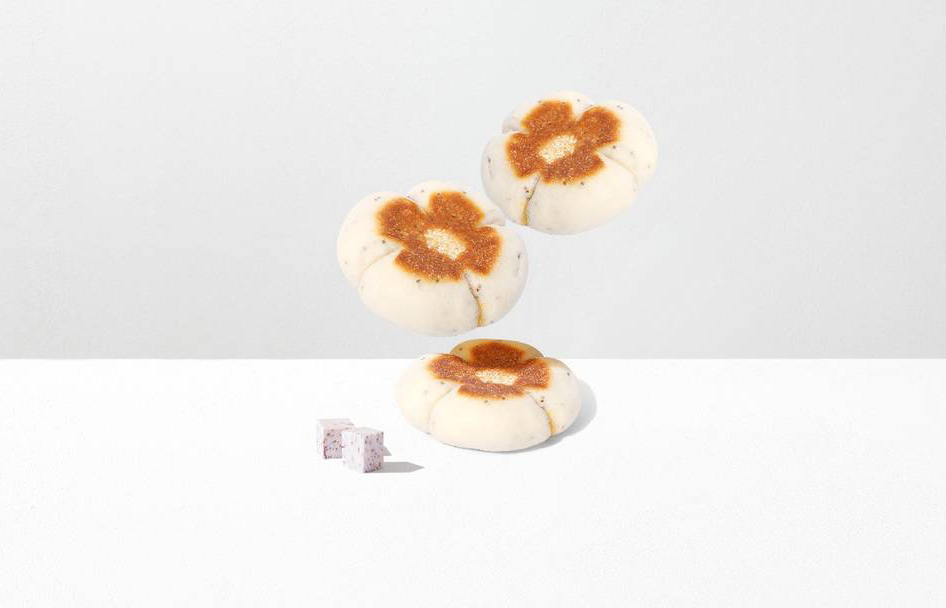 轻芋泥咸蛋黄米面包